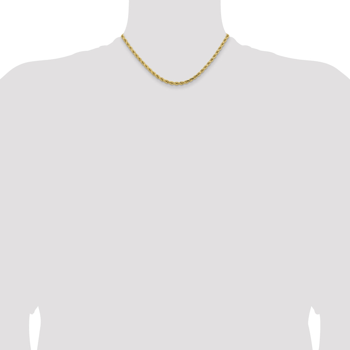 14K 4.25mm D/C Rope with Lobster Clasp Chain-033L-16