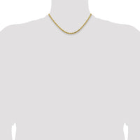 14K 4.25mm D/C Rope with Lobster Clasp Chain-033L-16