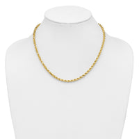 14K 4.25mm D/C Rope with Lobster Clasp Chain-033L-18
