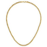14K 4.25mm D/C Rope with Lobster Clasp Chain-033L-18