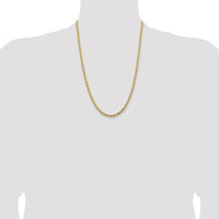 14K 4.25mm D/C Rope with Lobster Clasp Chain-033L-24