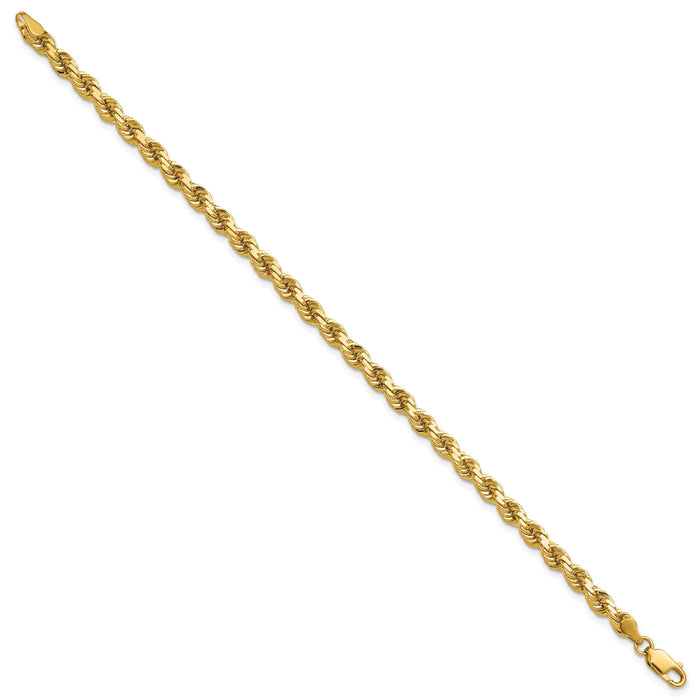 14K 4.25mm D/C Rope with Lobster Clasp Chain-033L-7