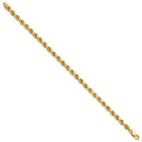 14K 4.25mm D/C Rope with Lobster Clasp Chain-033L-9
