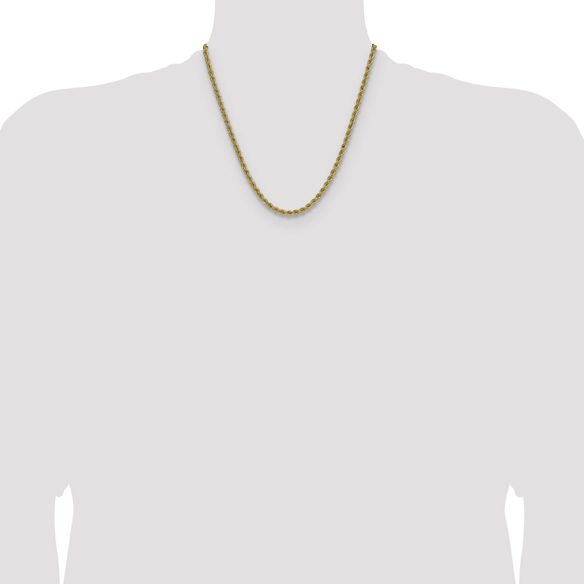 14k 4.2mm Regular Rope Chain-033S-20