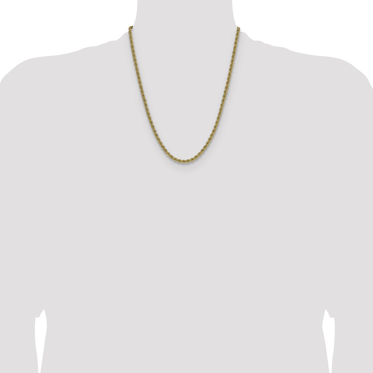 14k 4.2mm Regular Rope Chain-033S-22
