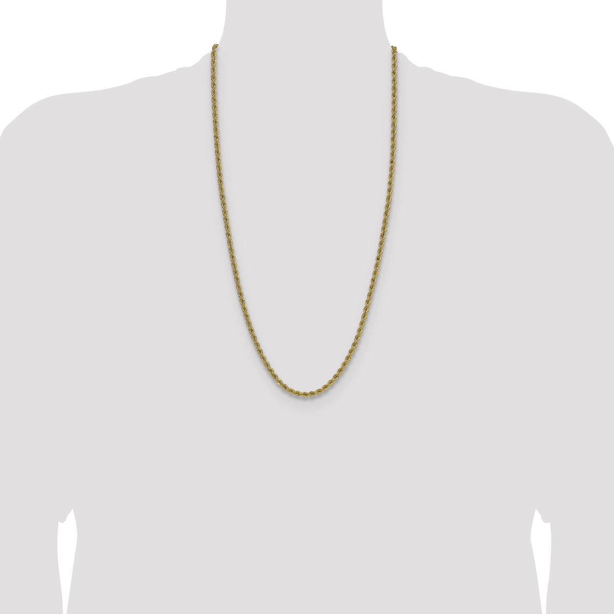 14k 4.2mm Regular Rope Chain-033S-28