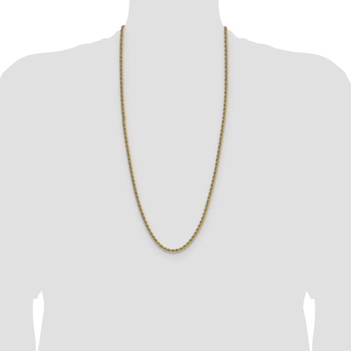 14k 4.2mm Regular Rope Chain-033S-30