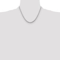 14k White Gold 4.25mm D/C Rope with Lobster Clasp Chain-033W-18