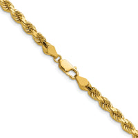 14k 4.5mm D/C Rope with Lobster Clasp Chain-035L-22