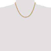 14k 4.5mm D/C Rope with Lobster Clasp Chain-035L-18