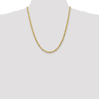 14k 4.5mm D/C Rope with Lobster Clasp Chain-035L-22
