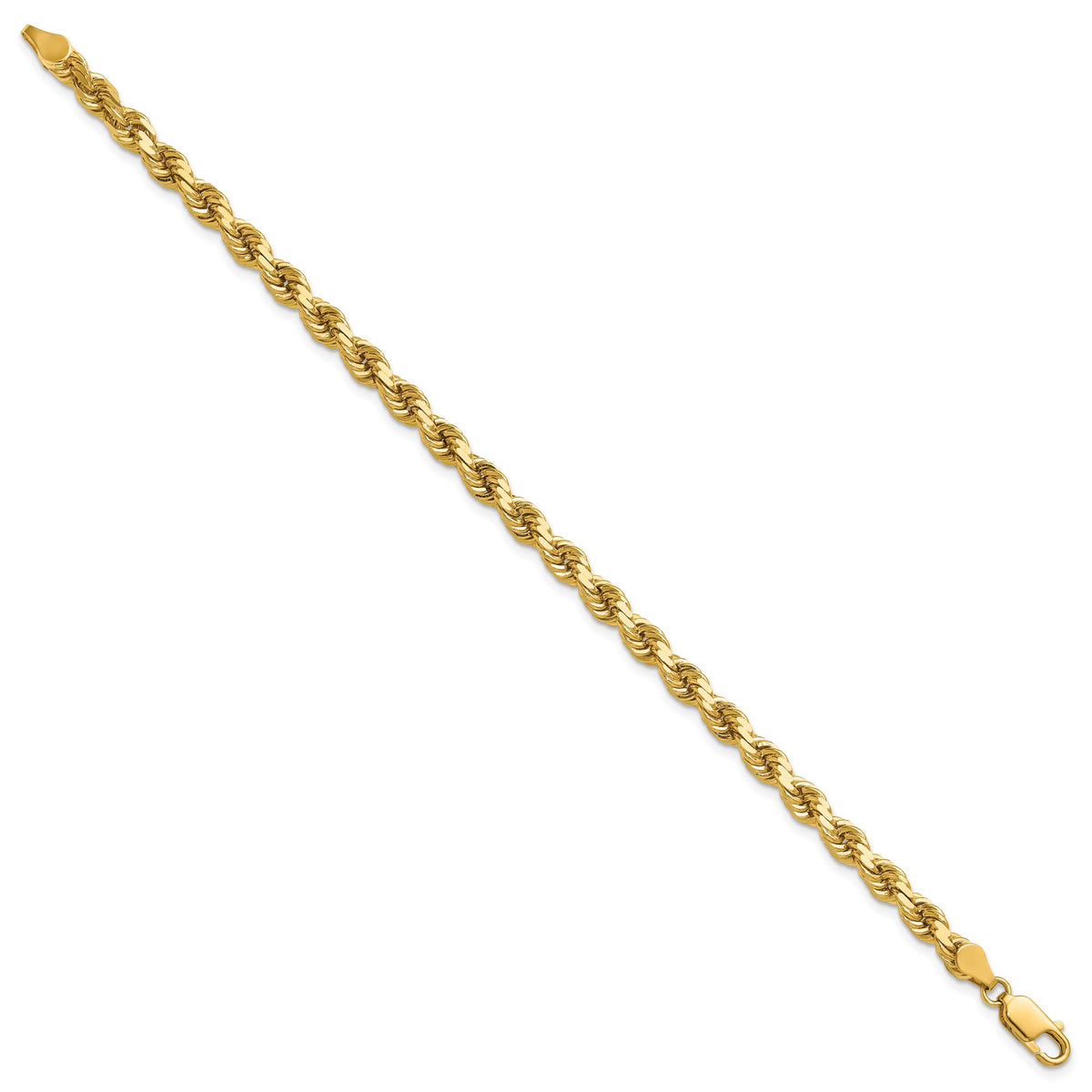 14k 4.5mm D/C Rope with Lobster Clasp Chain-035L-7