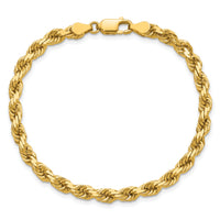 14k 4.5mm D/C Rope with Lobster Clasp Chain-035L-9