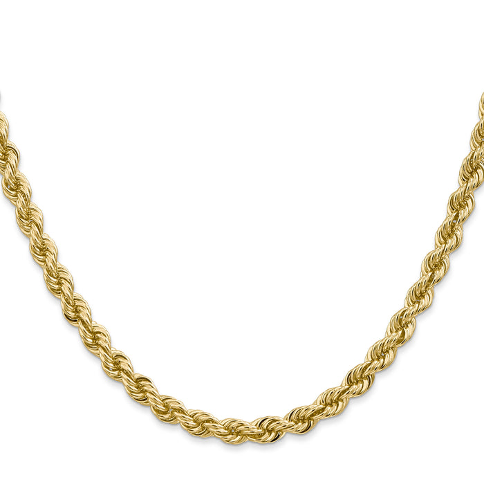 14k 5mm Regular Rope Chain-035S-24