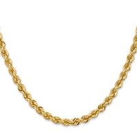 14K 18 inch 5mm Regular Rope with Lobster Clasp Chain-035S-18