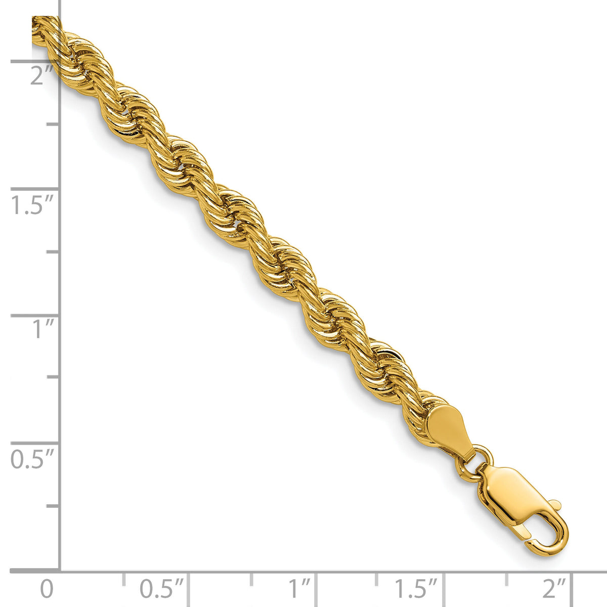 14k 5mm Regular Rope Chain-035S-22