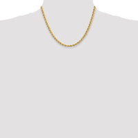 14K 18 inch 5mm Regular Rope with Lobster Clasp Chain-035S-18