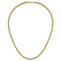 14k 5mm Regular Rope Chain-035S-20
