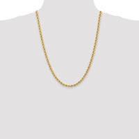 14K 24 inch 5mm Regular Rope with Lobster Clasp Chain-035S-24