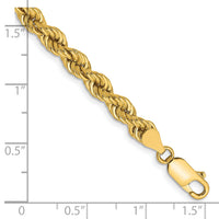 14k 5mm Regular Rope Chain-035S-8