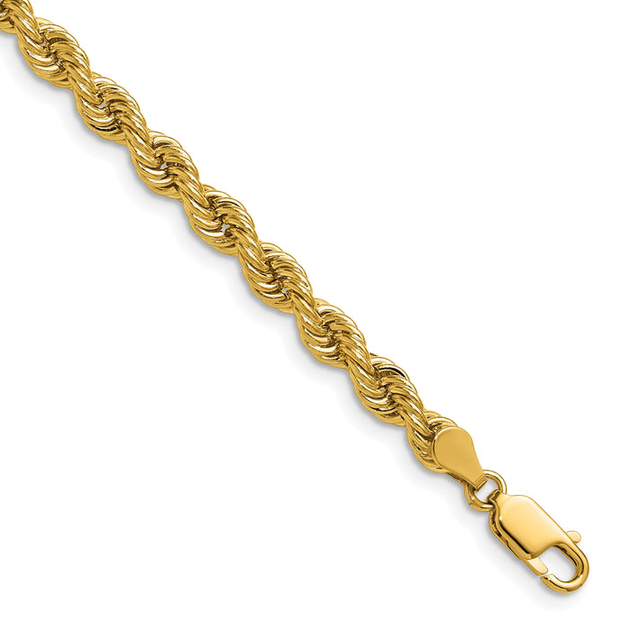 14k 5mm Regular Rope Chain-035S-24