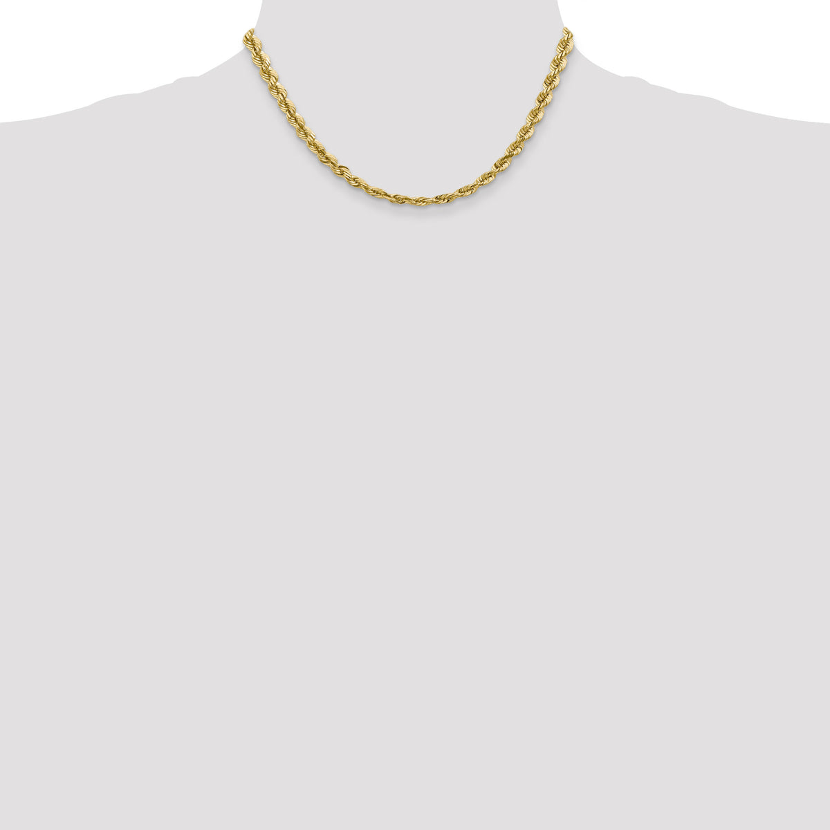 14k 5.5mm D/C Rope with Fancy Lobster Clasp Chain-040L-16