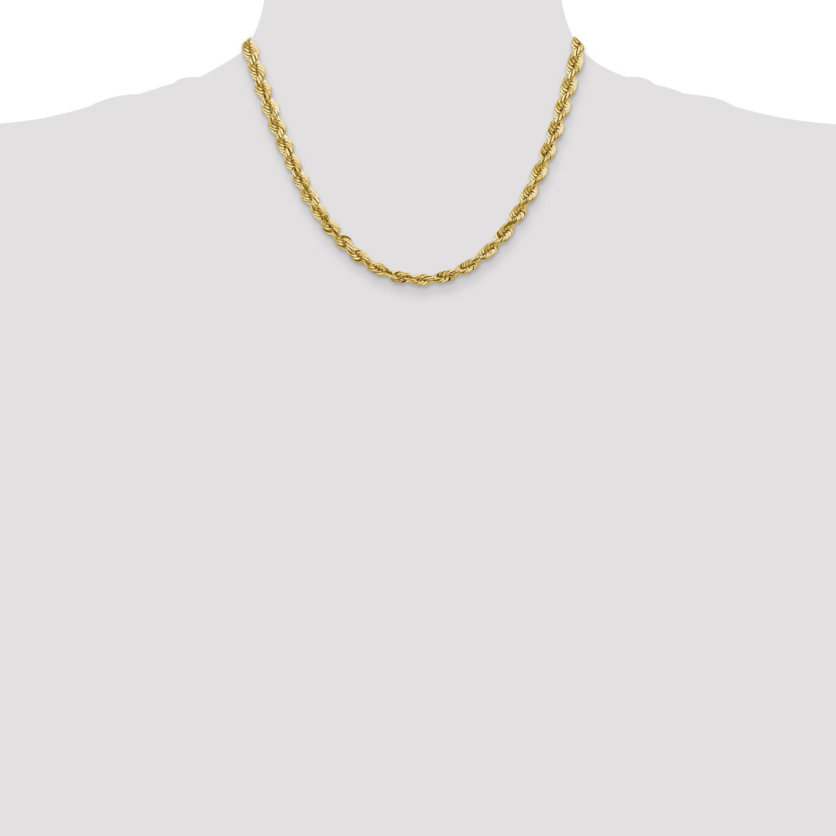 14k 5.5mm D/C Rope with Fancy Lobster Clasp Chain-040L-18
