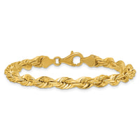 14k 5.5mm D/C Rope with Fancy Lobster Clasp Chain-040L-7