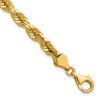 14k 5.5mm D/C Rope with Fancy Lobster Clasp Chain-040L-8
