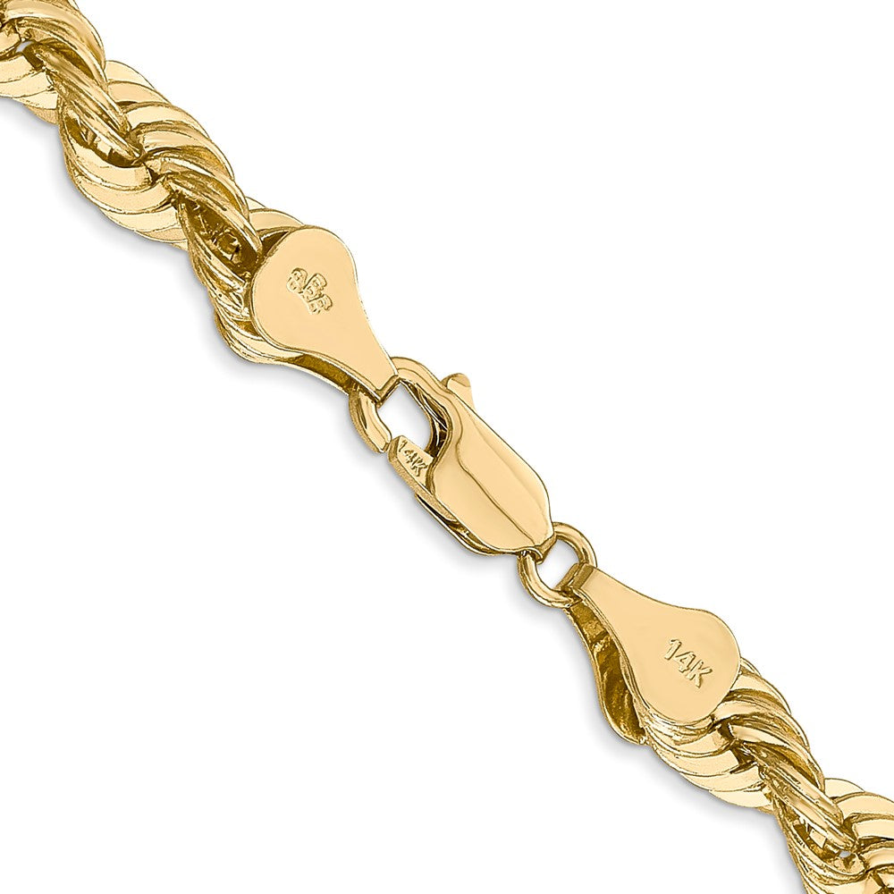 14K 30 inch 6mm Regular Rope with Lobster Clasp Chain-040S-30