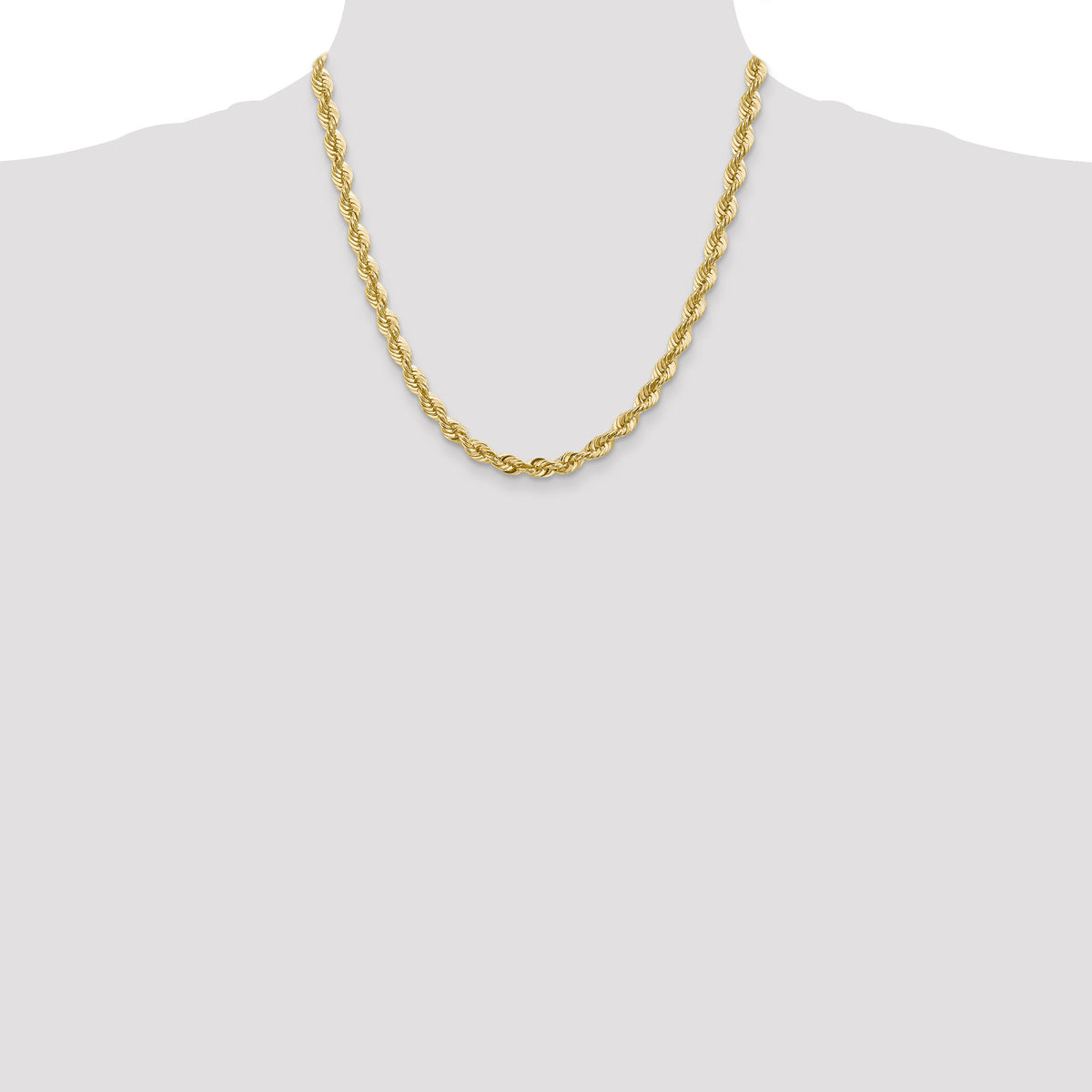 14k 6mm Regular Rope Chain-040S-20