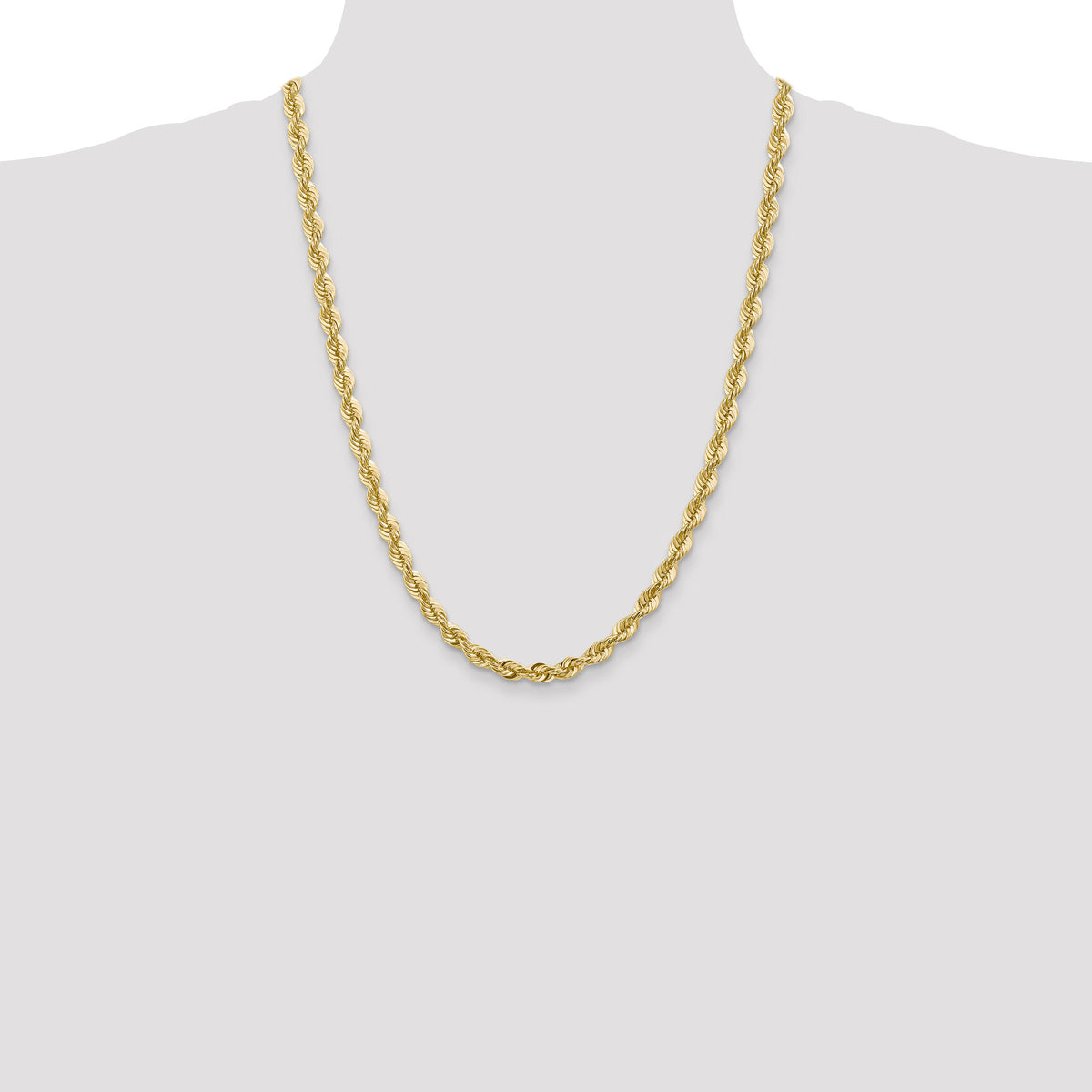 14k 6mm Regular Rope Chain-040S-24