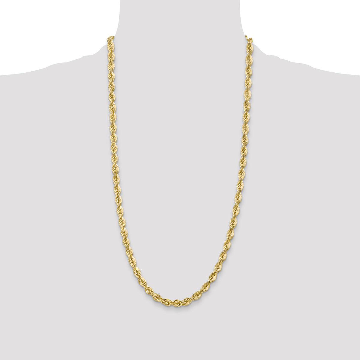 14k 6mm Regular Rope Chain-040S-28