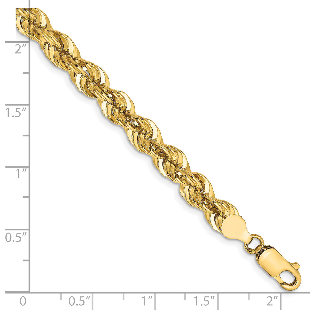 14k 6mm Regular Rope Chain-040S-9