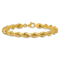 14K 6.5mm  D/C Rope with Fancy Lobster Clasp Chain-045L-8