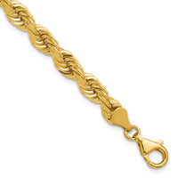 14K 6.5mm  D/C Rope with Fancy Lobster Clasp Chain-045L-9