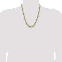 14k 6.7mm Regular Rope Chain-045S-22