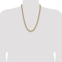 14k 6.7mm Regular Rope Chain-045S-24