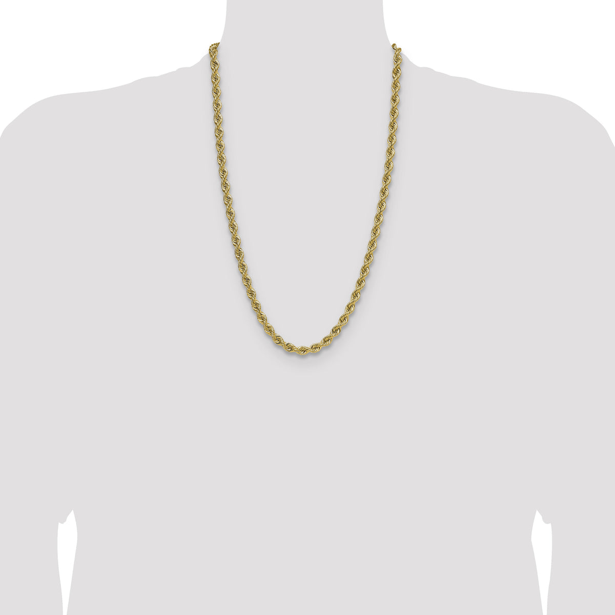 14k 6.7mm Regular Rope Chain-045S-26