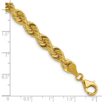 14k 6.7mm Regular Rope Chain-045S-8