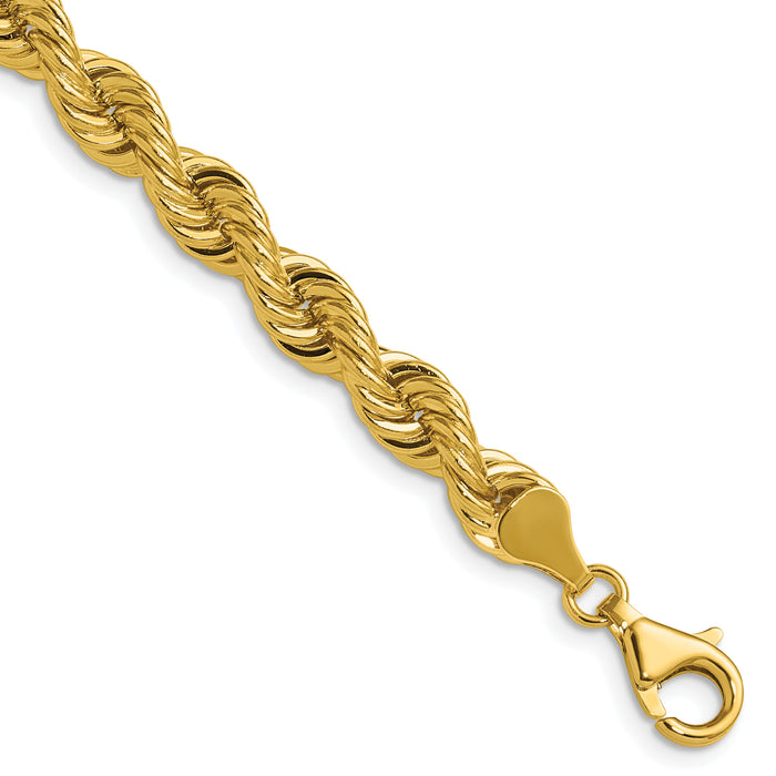 14k 6.7mm Regular Rope Chain-045S-9