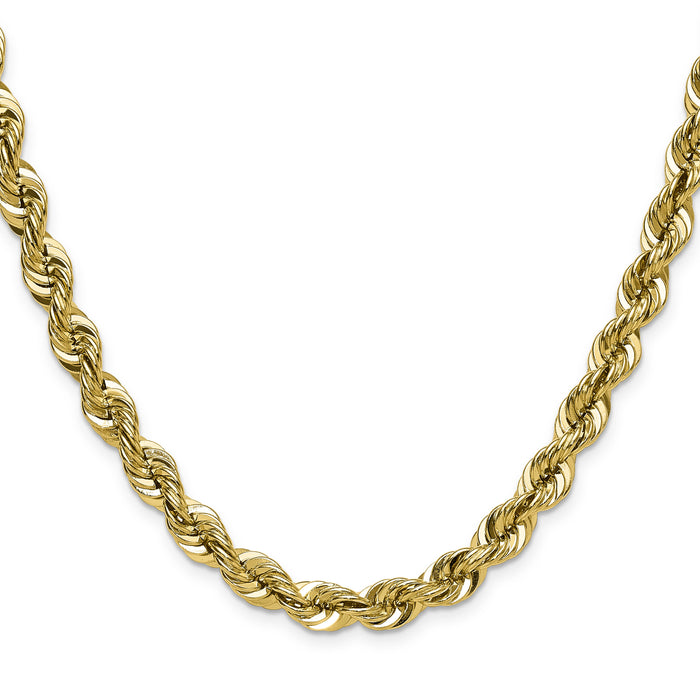14k 7.5mm Regular Rope Chain-050S-26