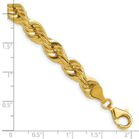 14k 7.5mm Regular Rope Chain-050S-8