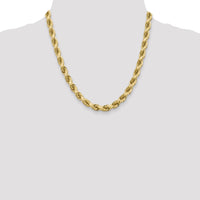 14K 8mm  D/C Rope with Fancy Lobster Clasp Chain-060-20