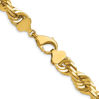 14K 10mm  D/C Rope with Fancy Lobster Clasp Chain-080-22