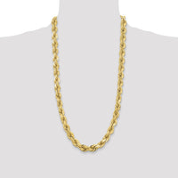 14K 12mm  D/C Rope with Fancy Lobster Clasp Chain-100-28