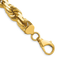 14K 12mm  D/C Rope with Fancy Lobster Clasp Chain-100-28