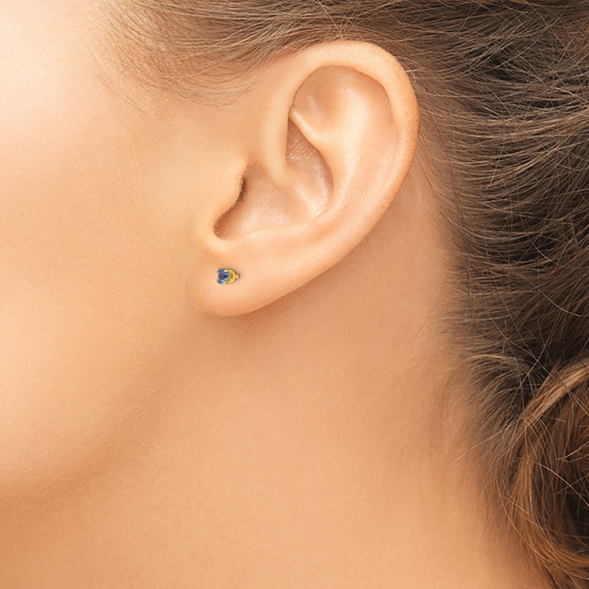 Inverness 14k 3mm September Crystal Birthstone Post Earrings-101E