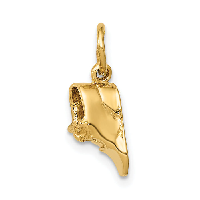 10k Single Baby Shoe Charm-10A0158/A