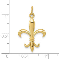 10k Hollow Fleur De Lis Charm Metal Mold-10A0310